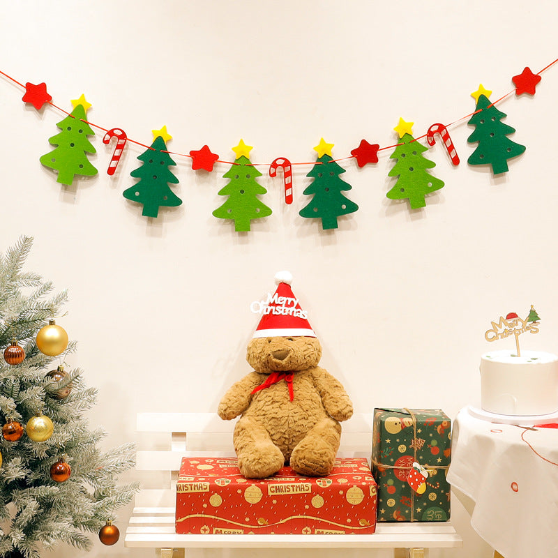 Christmas Lights Banner Garland Lettered for a Wall or Window