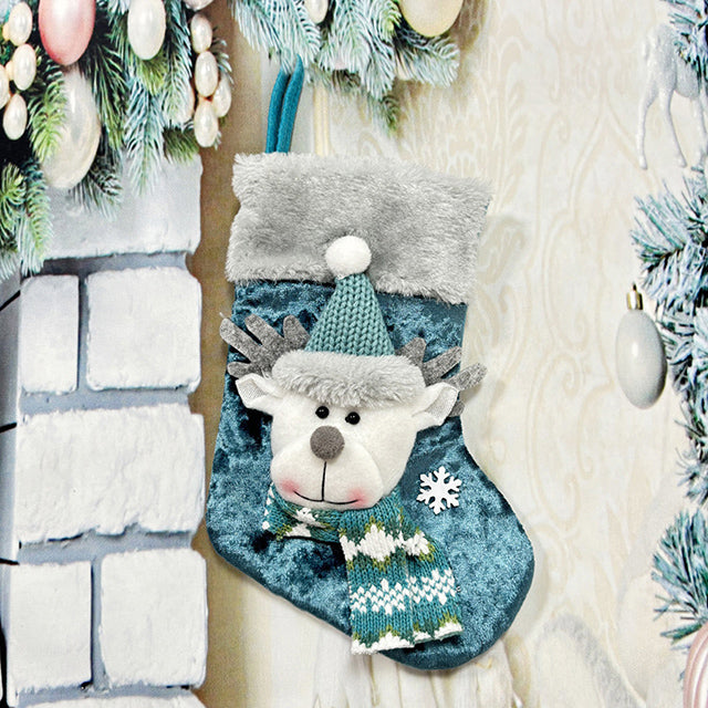 Christmas Decorations Gift Socks in Three Characters or a Trio