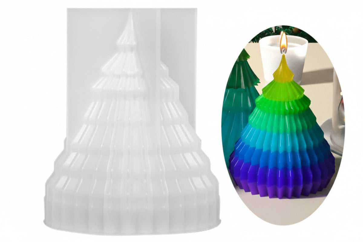 Christmas Decorations Silicone Mould for Candles Soap and Resin