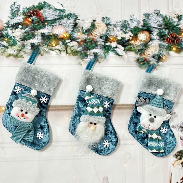 Christmas Decorations Gift Socks in Three Characters or a Trio