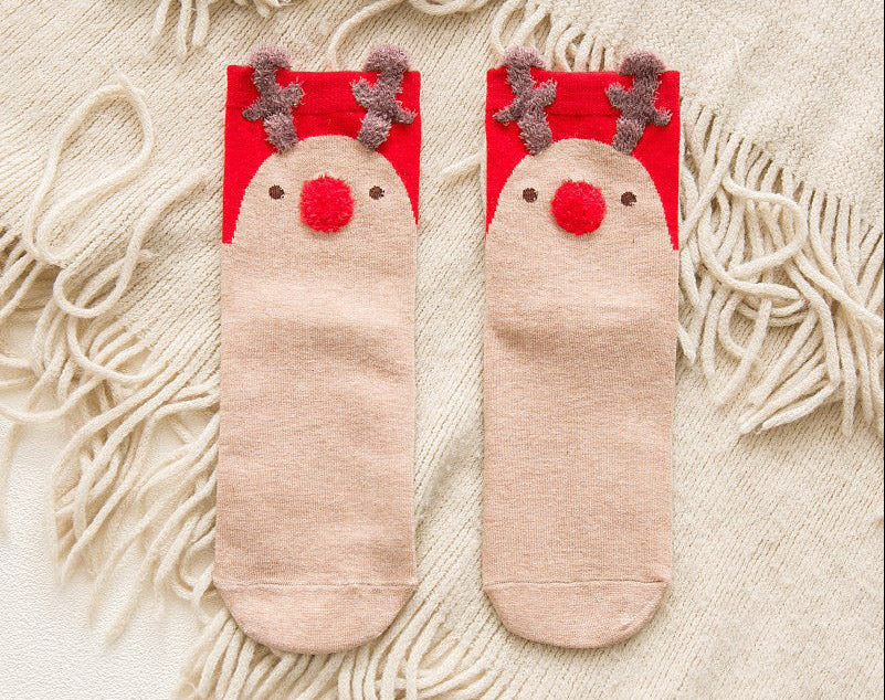 Christmas Decorations Sock Ornaments in Cotton with Nine Designs