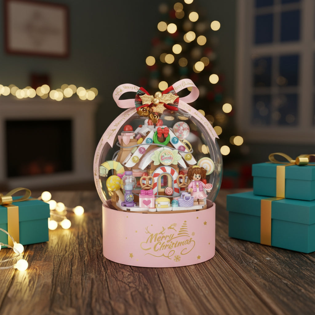 Christmas Lights Brick Build Tree Kit in Four Colours with a Box