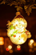 Christmas Lights Window Lamp on a Suction Cup in Six Designs