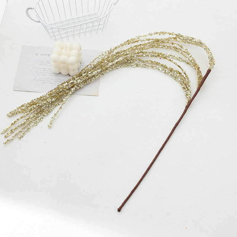 Christmas Decorations Branch Picks Sequinned in Six Colours