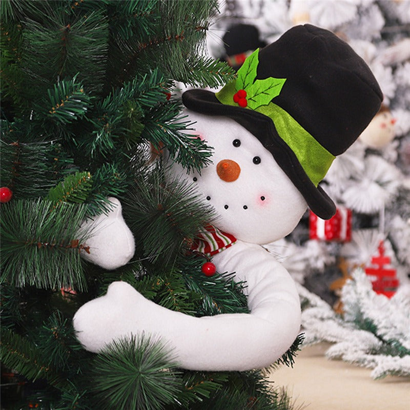 Christmas Decorations Plush Hugger with Bendable Arms Nine Designs