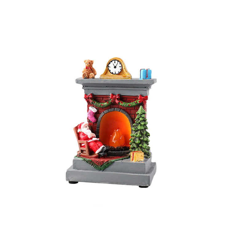Christmas Lights Resin Figures that Glow in Three Designs