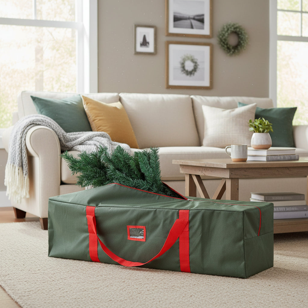 Christmas Tree Bag Waterproof Oxford 120 cm Case for Trees up to 7.5 Feet