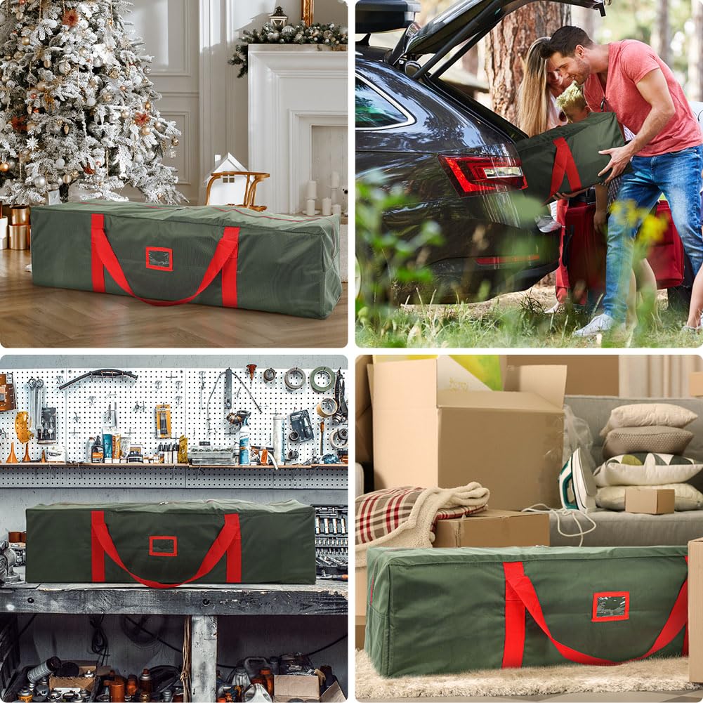 Christmas Tree Bag Waterproof Oxford 120 cm Case for Trees up to 7.5 Feet
