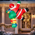 Christmas Decorations Inflatable Santa Climbing with LEDs for a Yard