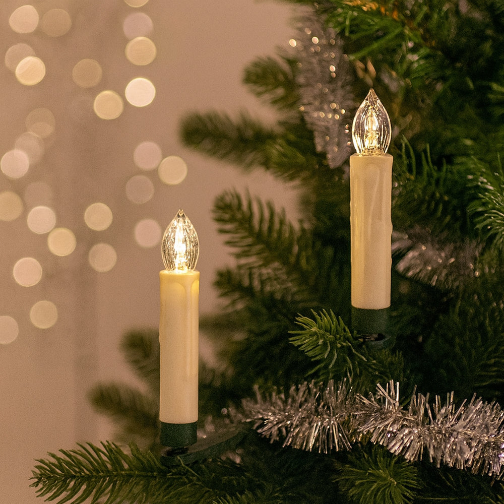 Christmas Lights Candle Clips Wireless in Ten Twenty or Thirty